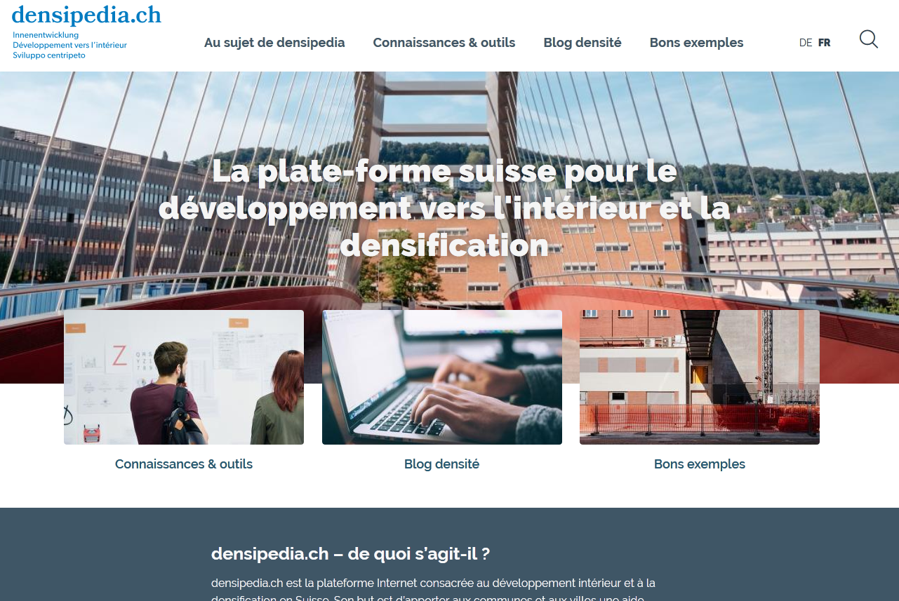 Page d'accueil densipedia.ch